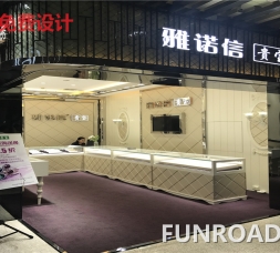 购物商场珠宝展示柜台陈列设计效果图-1