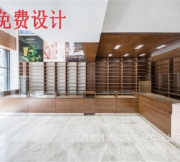 木质烤漆护肤品背柜